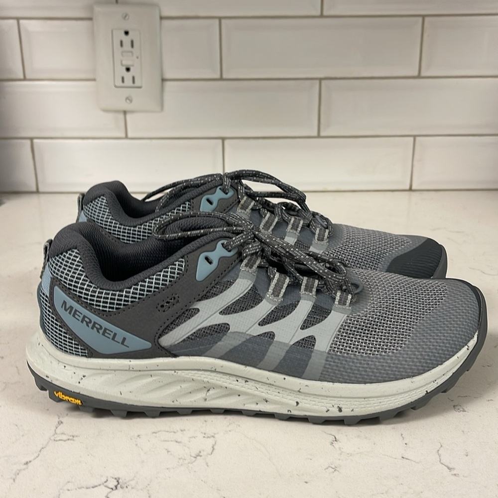 Merrell Antora 3 Hiking Shoes for Ladies Highrise Blue & Grey Size 9.5 J067600 - Picture 11 of 17
